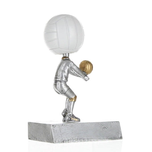 Volleyball Bobblehead Trophy | Engraved Volleyball Award - 5.5 Inch Tall Decade Awards
