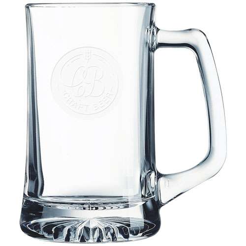 24 oz Beer Mug - Personalized | Engraved Beer Stein with Handle Decade Awards
