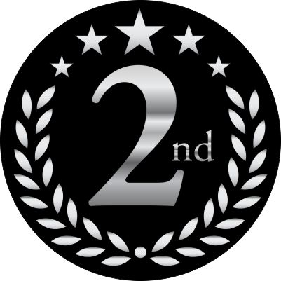 Second Place Toilet Bowl Trophy, Action Pedestal | Engraved 2nd Place Action Pedestal Toilet - 7 Inch Tall Decade Awards