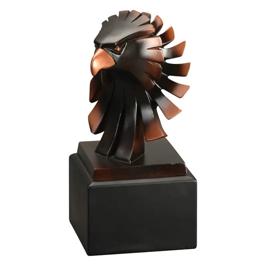 Eagle Trophy | Bronze Finish | Personalized Eagle Head Award | 6, 7, 8 or 9 Inches Tall