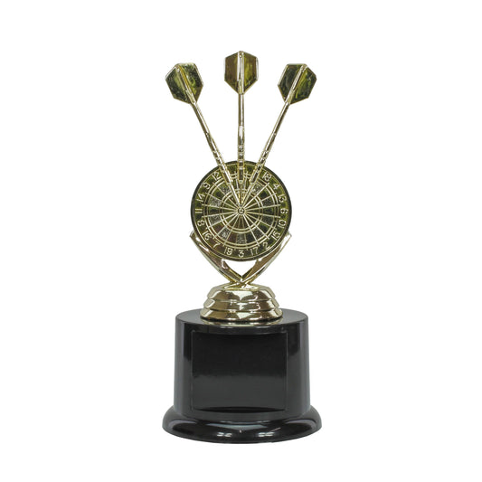 Darts Trophy - 6.75 Inch | Engraved Bullseye Award Decade Awards