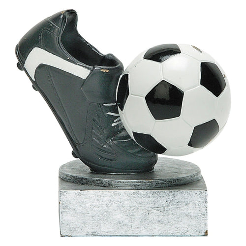 Soccer Color Tek Trophy | Engraved Fútbol Award - 4 Inch Tall Decade Awards