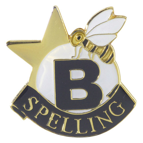 Spelling Bee Lapel Pin – Academic Achievement Pin for Jackets, Backpacks & Sashes Decade Awards