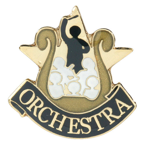 Orchestra Lapel Pin – Academic Achievement Pin for Jackets, Backpacks & Sashes Decade Awards