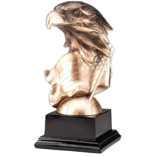 Eagle Award | Personalized Golden Eagle Award | 7.25 or 8.75 Inches Tall