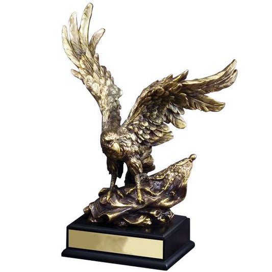 American Eagle Trophy | AE Vintage Gold Eagle Award - 3 sizes Decade Awards