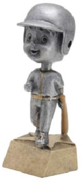 Baseball Bobblehead Trophy | Engraved Baseball Award - 6 Inch Tall Decade Awards