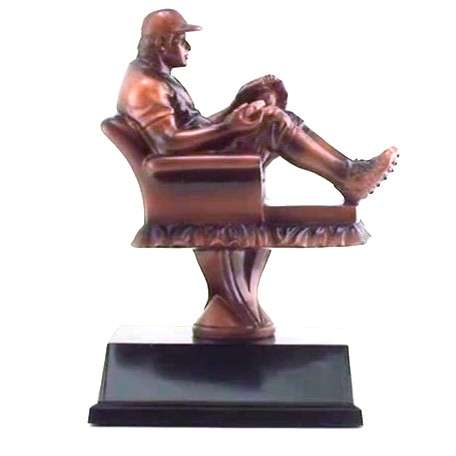 Baseball Fantasy League Armchair Trophy | Fantasy Baseball League Award | 6.5 Inch Tall Decade Awards