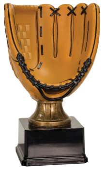 Baseball Full Size Color Glove Resin Trophy Decade Awards