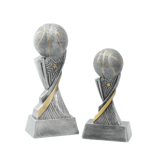 Basketball Aspire Trophy | Engraved Basketball Award - 6 or 8 Inch Tall Decade Awards