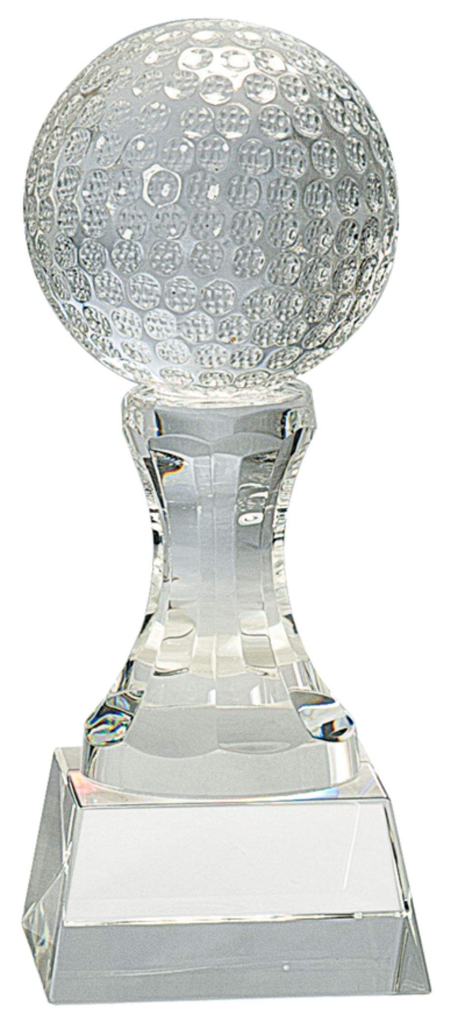 Golf Trophy | Personalized Crystal Golf Ball Award | 6 Inches Tall or 7.75 Inches Tall