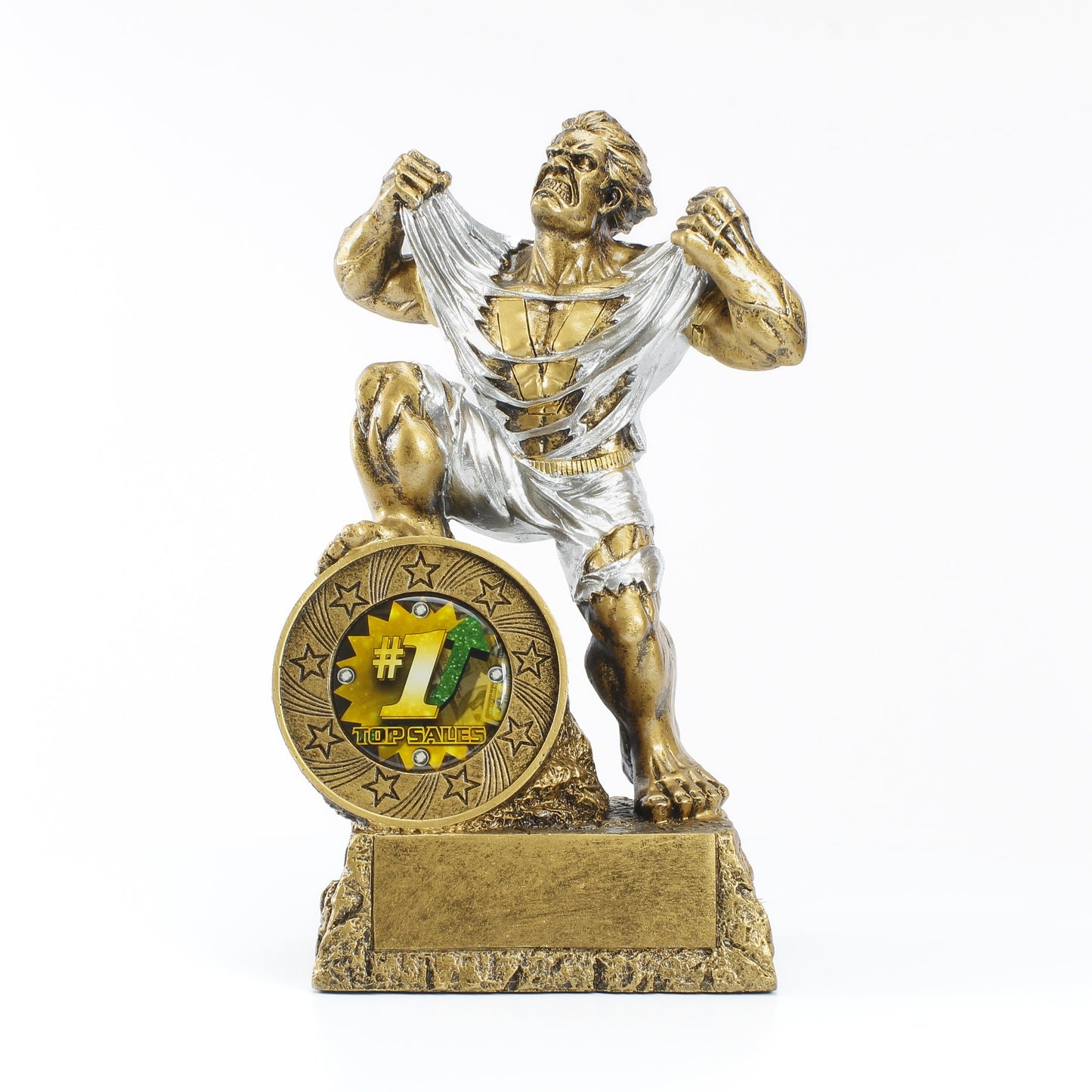 Top Sales LARGE Monster Trophy - 9.5 Inch Tall | Engraved #1 Sales Champion GIANT BEAST Award Decade Awards
