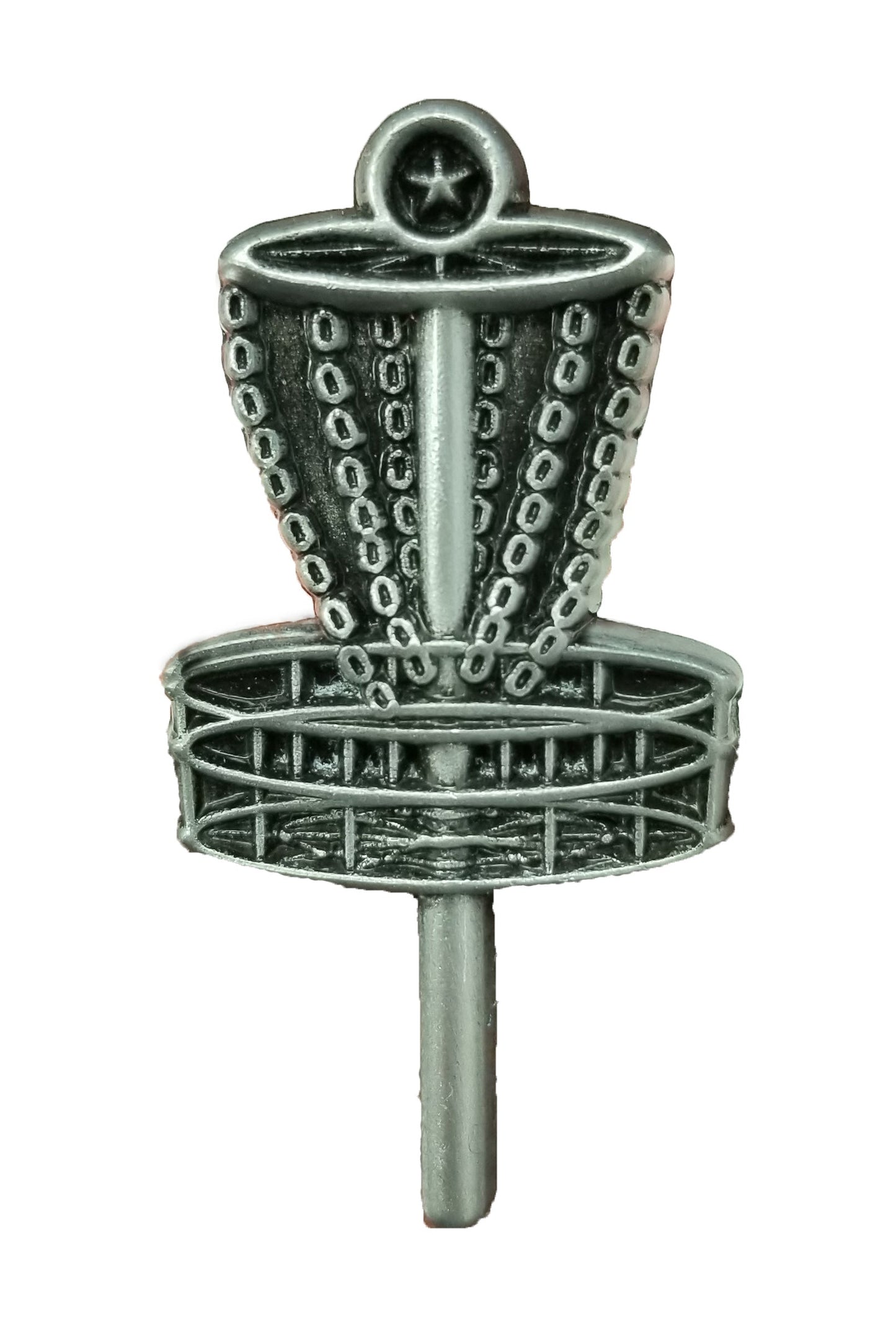 Disc Golf Lapel Pin | Letter Jacket Disc Golf Pin - 1.5" Tall