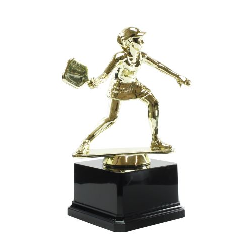 Pickleball Paddle Trophy | Engraved Pickle Ball Award - 5.25" Tall Decade Awards
