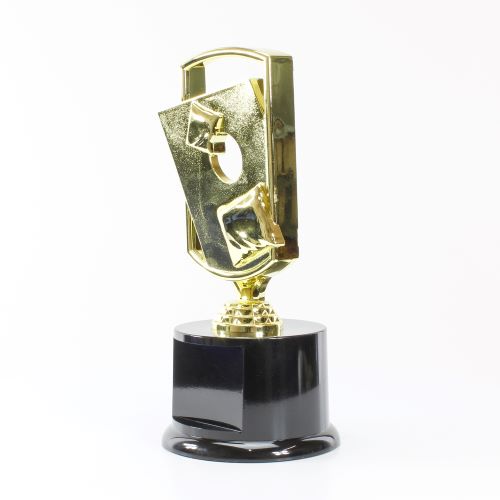Cornhole Trophy - 8.375 Inch Tall | Engraved Bean Bag Award Decade Awards