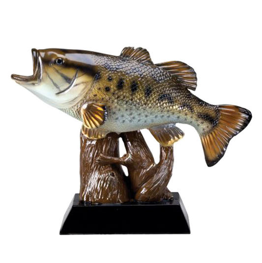 Fish Trophy | Personalized Bass Fishing Award | 5.5 Inches Tall