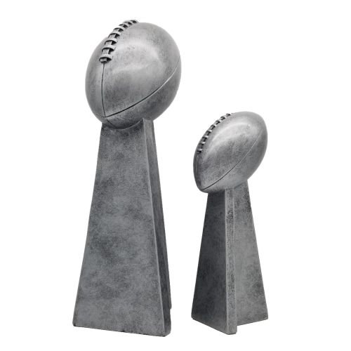 Fantasy Football Champion Silver Tower Trophy | FFL Winner Award - 10.25 or 15 Inch Tall