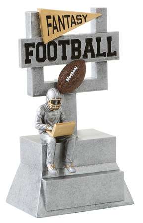 Fantasy Football Goalpost Trophy | Engraved FFL Award - 7 Inch Tall Decade Awards