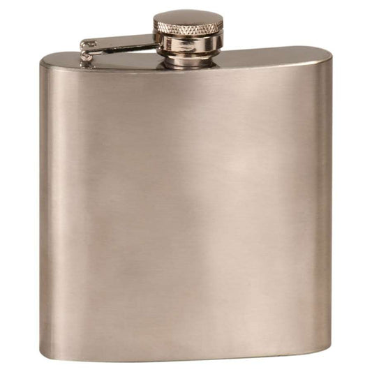 Flask - 6 oz | Engraved Stainless Steel Canteen - 4.25" x 3.375" Decade Awards