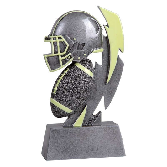 Football Glow In the Dark Trophy | Engraved Glow in the Dark Football Award - 6 Inch Tall Decade Awards