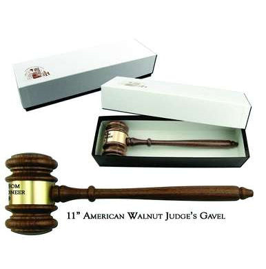 Judge's Gavel with Gift Box - 11" Gavel