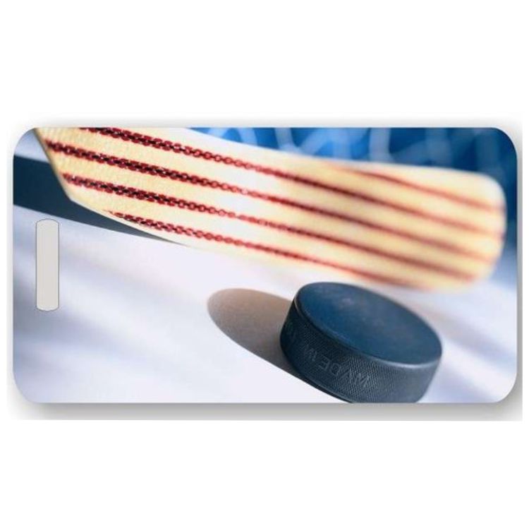 Hockey Luggage Tag | Personalized or Fill-in Bag Tag for Players