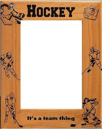 Hockey Female Picture Frame 1 - Personalized Decade Awards