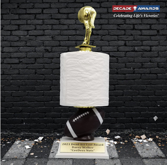 FFL Toilet Paper Loser Trophy with Free Custom Engraving – Decade Awards