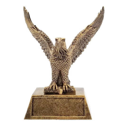 Gold Eagle Trophy | Personalized Corporate Eagle Award | 6.5 Inches Tall