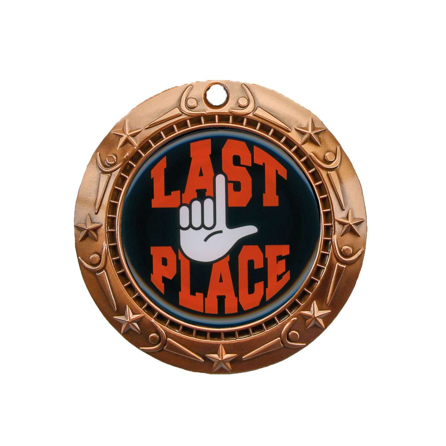 Last Place World Class Medal - Gold, Silver or Bronze | Engraved Worst of the Worst Medal - 3 Inch Wide Decade Awards