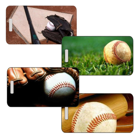 Baseball Luggage Tag – Personalized Sports Bag Tag in 4 Styles – Decade Awards