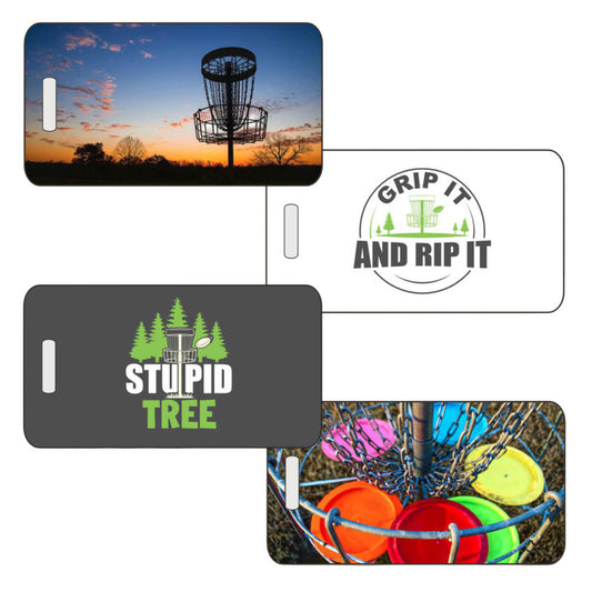 Personalized Disc Golf Luggage Tag – 4 Style Options by Decade Awards