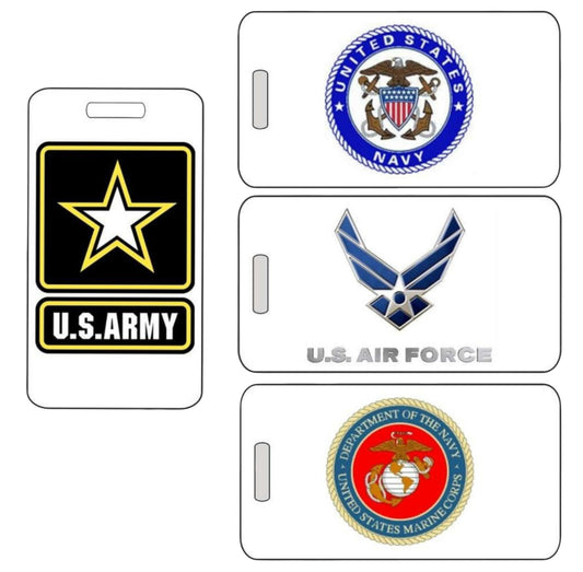 Military Luggage Tag in 2 Sizes – Personalized ID Tag for Deployment or Travel Bags – Durable Design by Decade Awards