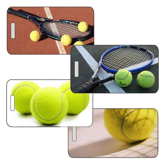 Personalized Tennis Luggage Tag in 2 Sizes – Custom Tennis Bag ID Tag for Players and Teams – Durable Travel Tag Design by Decade Awards