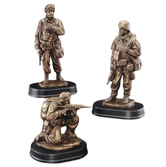 Military Serviceman Trophy | Personalized American Hero Award | 3 Sizes