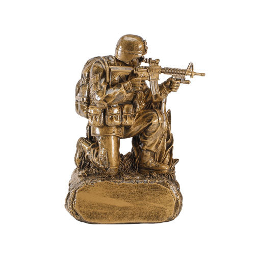 Military Rifleman Trophy - 9.25" Tall