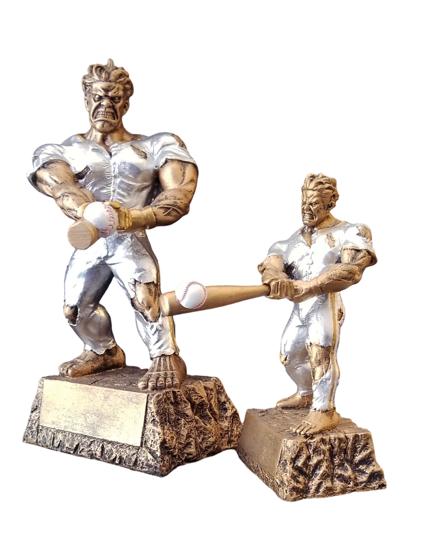 LARGE Monster Baseball Trophy | Engraved Baseball Beast Award - 9.5 Inch Tall Decade Awards