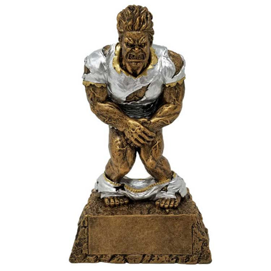 Monster CAUGHT WITH HIS PANTS DOWN Trophy | Engraved Last Place Award - 6.75 Inch Tall Decade Awards