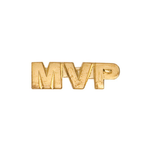 MVP Lapel Pin | Letter Jacket Chenille Pin - Most Valuable Player Decade Awards