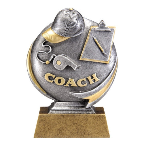 Coach Trophy | Engraved Motion X Coaching Award - 5 Inch Tall