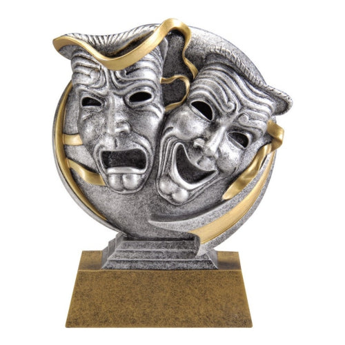 Drama Trophy | Engraved Acting Motion X Award - 5" Tall