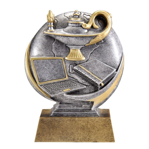 Academic Trophy | Engraved Motion X Lamp of Knowledge Award - 5 Inch Tall