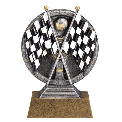 Motion X Checkered Flags Racing Trophy with free custom engraving – Decade Awards