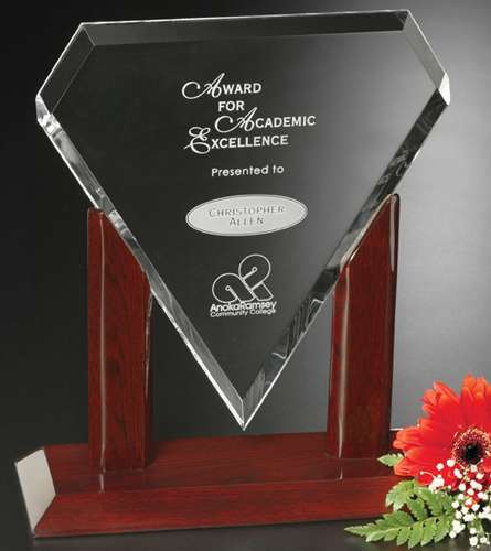 Marquise Crystal Corporate Award | Engraved Corporate Award - 9, 10.25" or 11.5 Inch Tall Decade Awards
