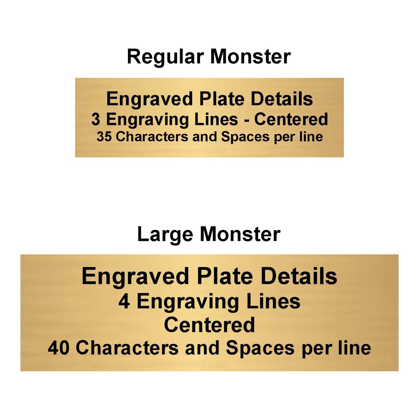 Monster Victory Trophy | Engraved Triumphant Beast Award - 6.75 or 9.5 Inch Tall Decade Awards