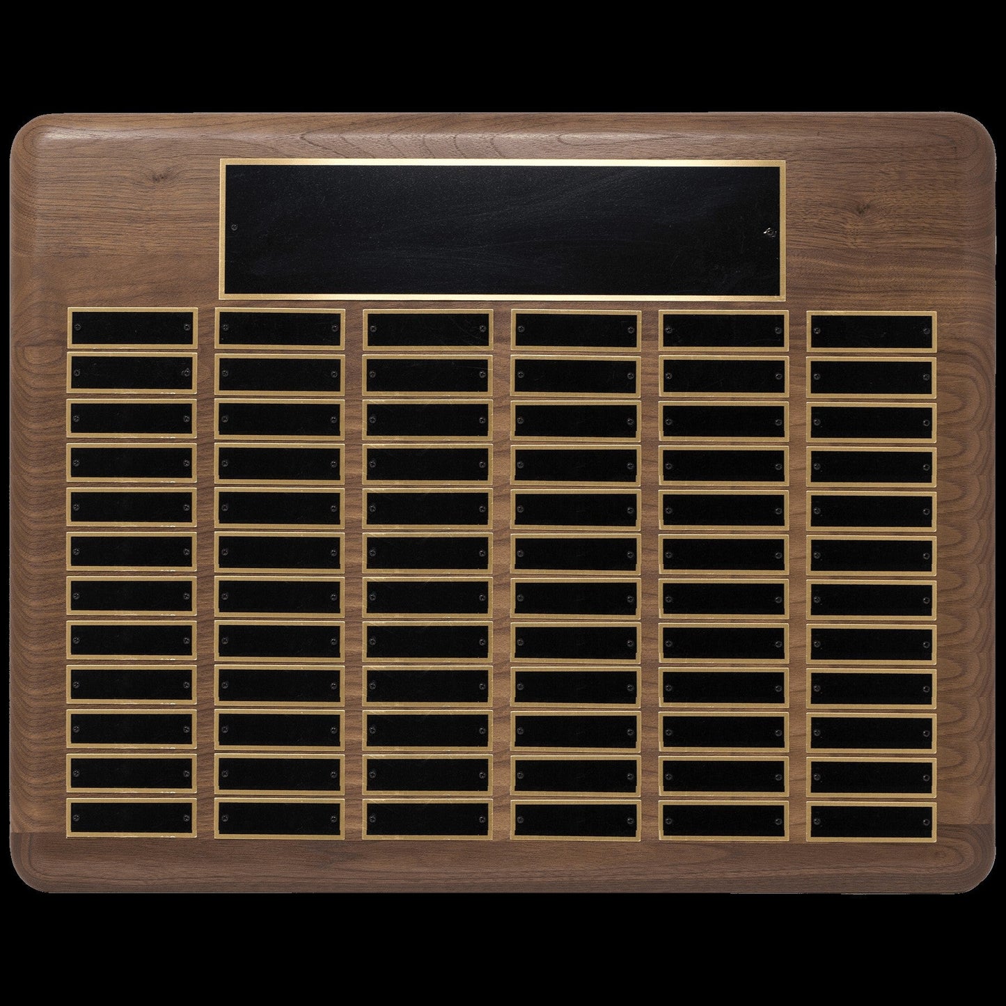 American Walnut Perpetual Plaques – Custom Recognition Awards Decade Awards
