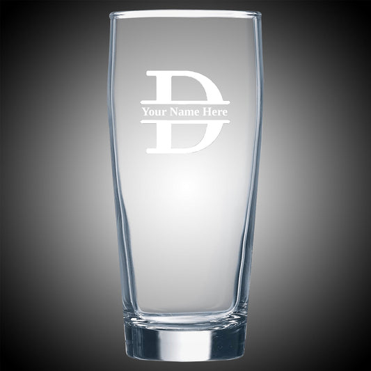 16 oz Willi Becher Beer Glass - Personalized | Custom Monogrammed Beer Glass Decade Awards