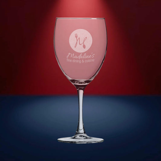 10.5 oz Wine Glass - Personalized | Engraved Wine Glass Decade Awards