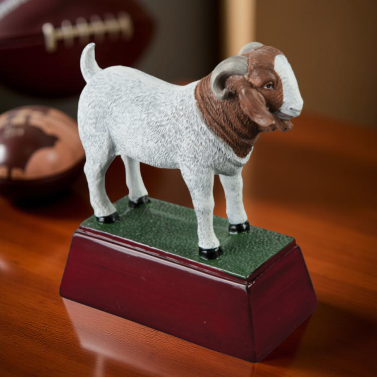 Goat Trophy | Personalized Goat Mascot Award | The G.O.A.T. Award | 4 Inches Tall