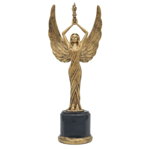 Achievement Trophy, Female | Engraved Female Victory Award - - 12 Inch Tall Decade Awards